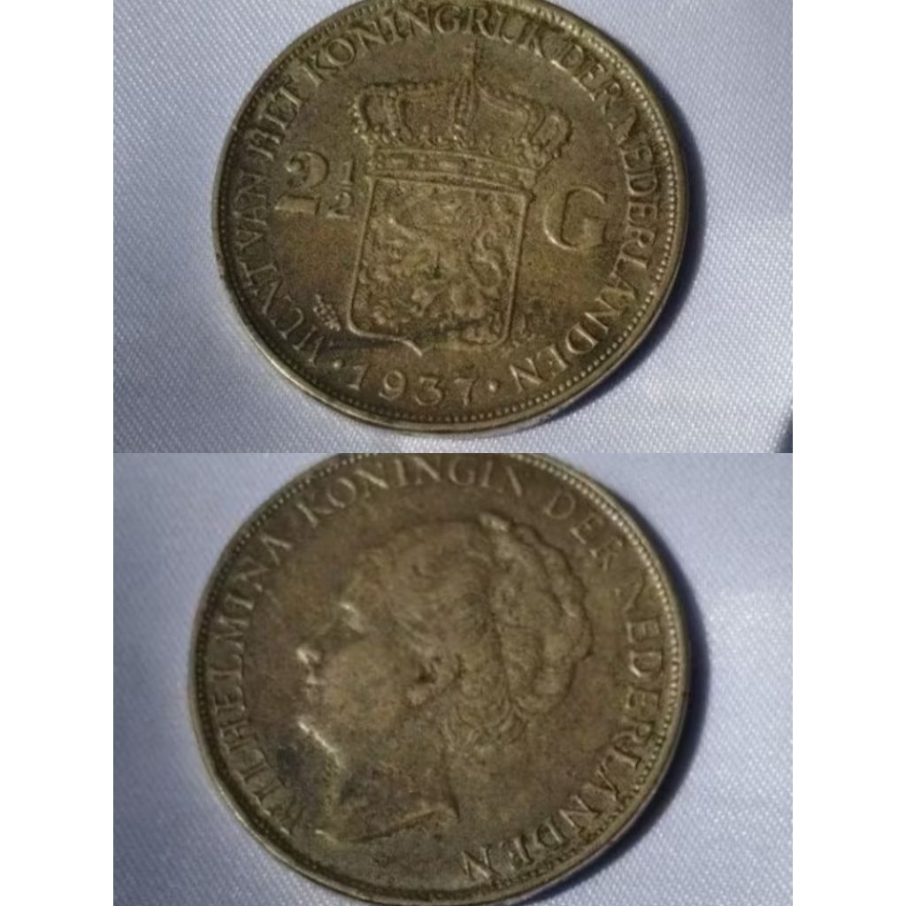 Koin Kerajaan Belanda Kuno - Asli dari negara Belanda - Sejak Tahun 1937