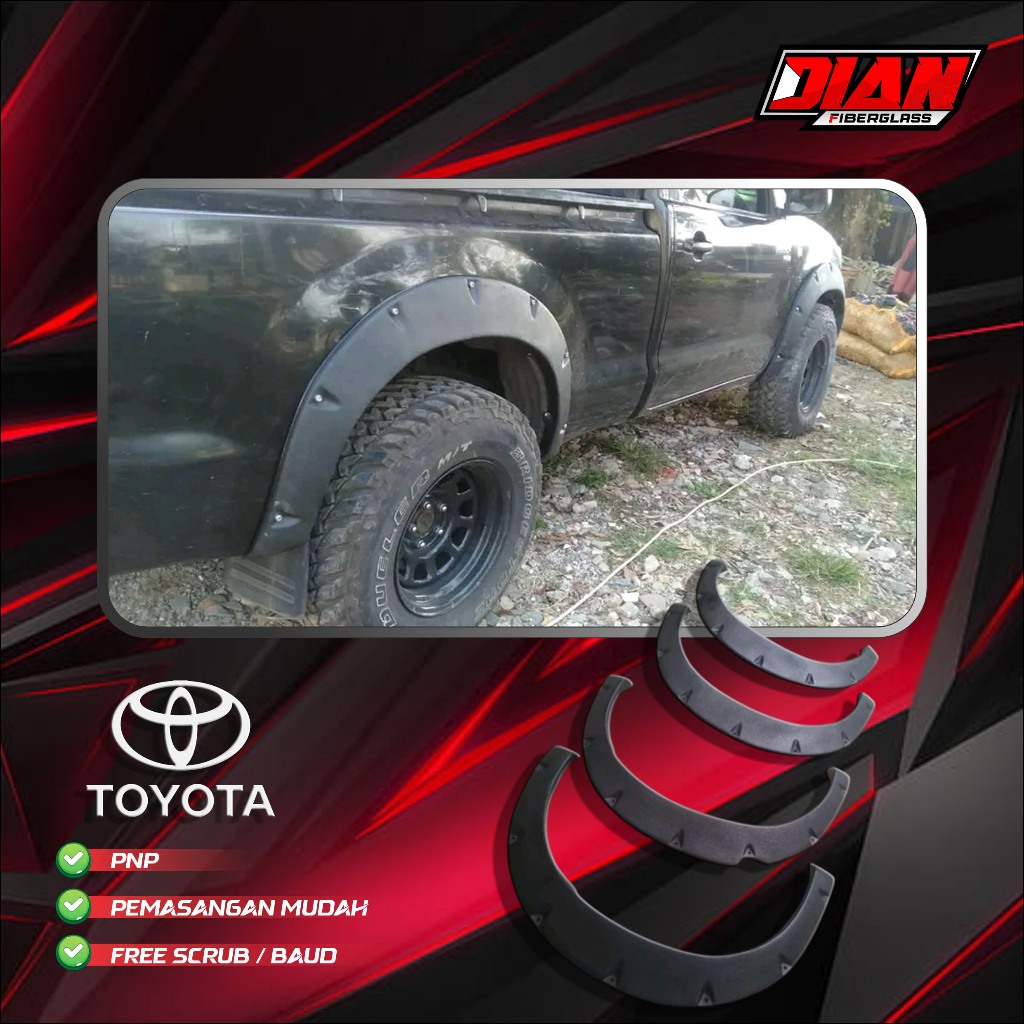 FENDER HILUX SINGLE CABIN OVER FENDER HILUX SINGLE CABIN BERKUALITAS