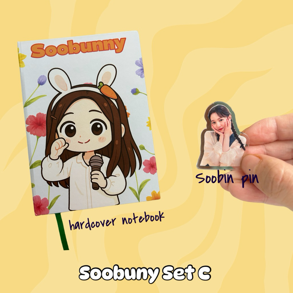 

SET C: Soobunny hardcover work notebook + Soobin pin