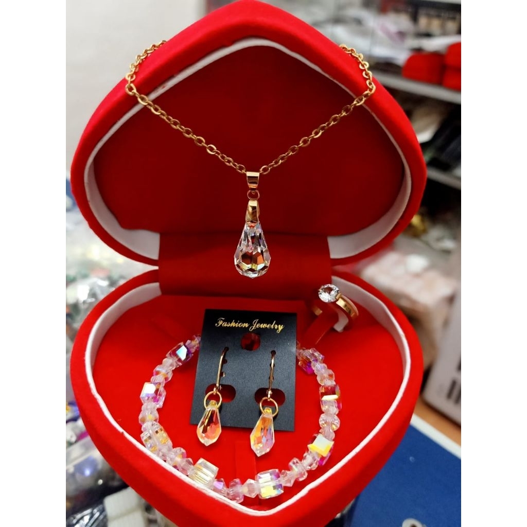Kalung Swarovski Austria Original/Perhiasan Swarovski/Liontin/Anting