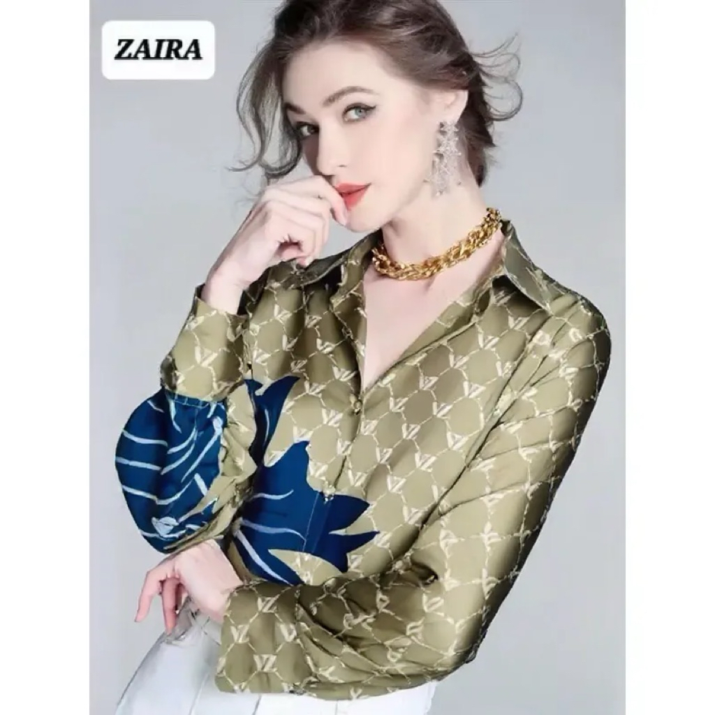 KEMEJA BKK SILK VZ CANTIK TOKO ZAIRA