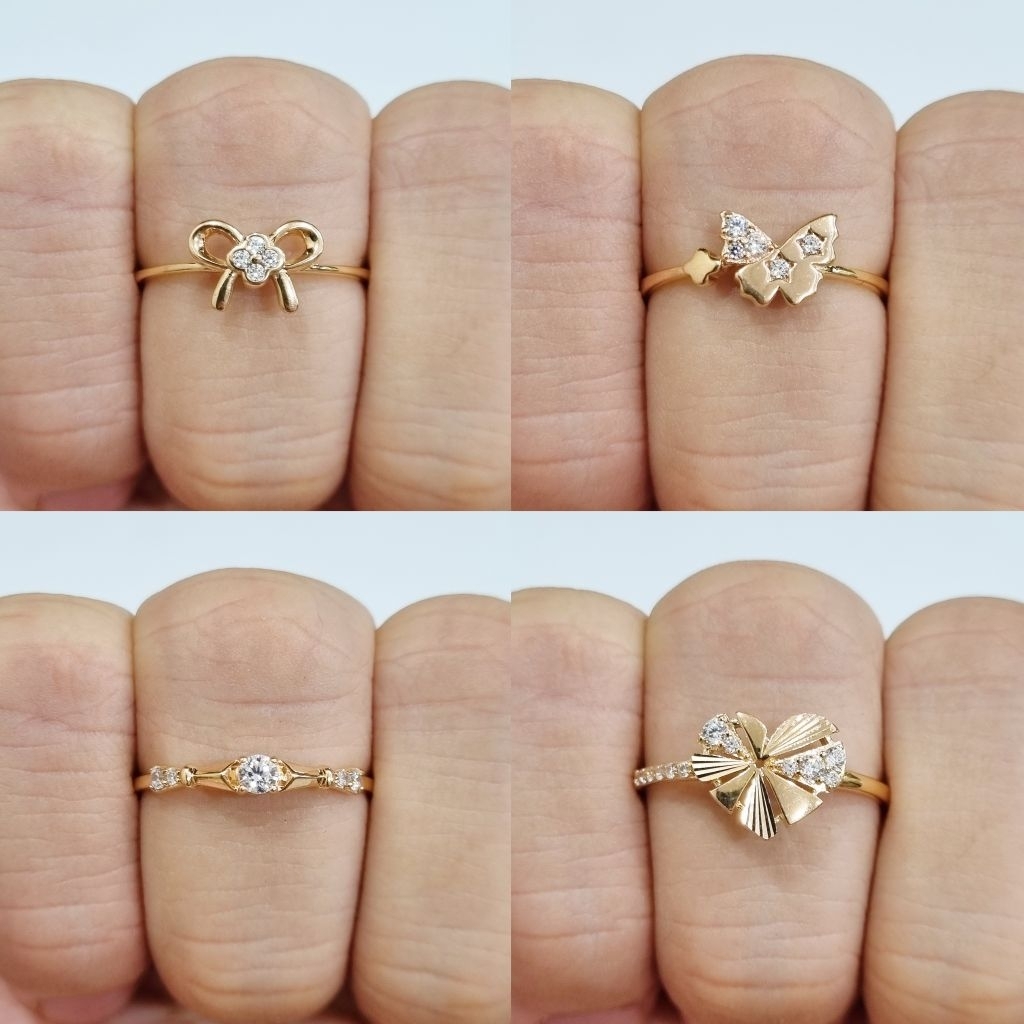 Cincin Emas 6K Ukuran Ring Size 18, 20, 22 - MA8