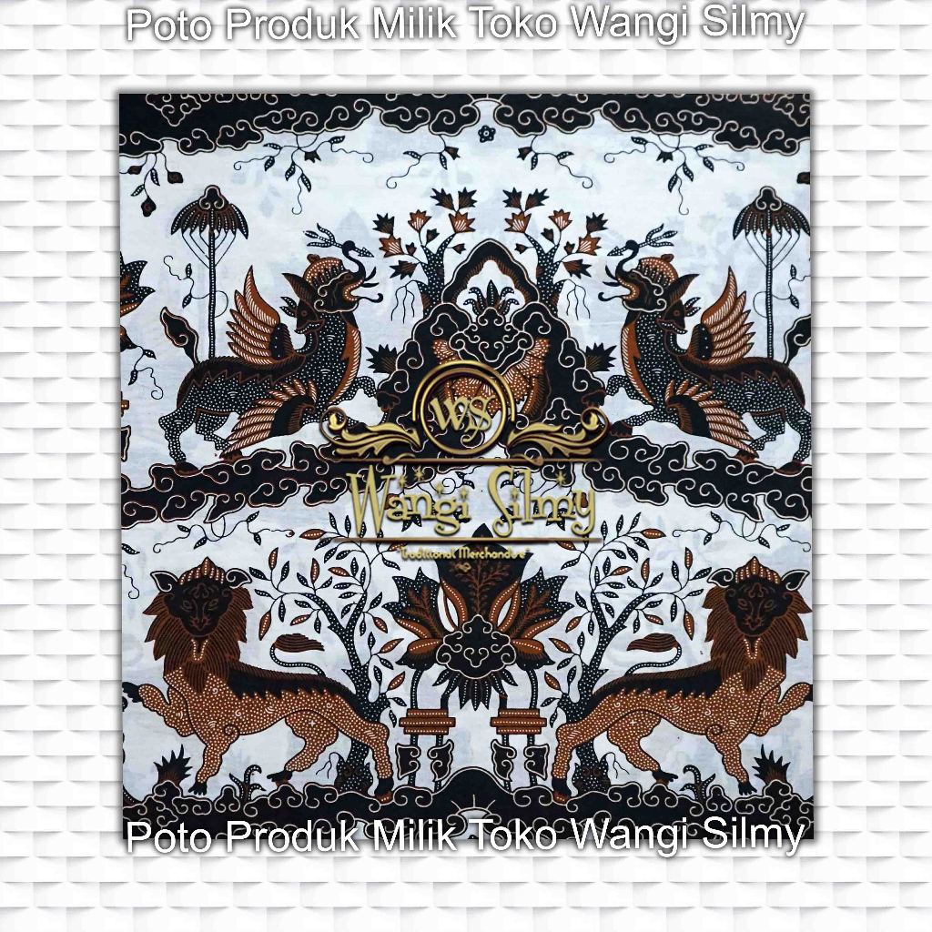 Kain Batik Cirebon Motif Singa Barong, Batik Motif Keratonan, Batik Cirebon, Batik Mega Mendung
