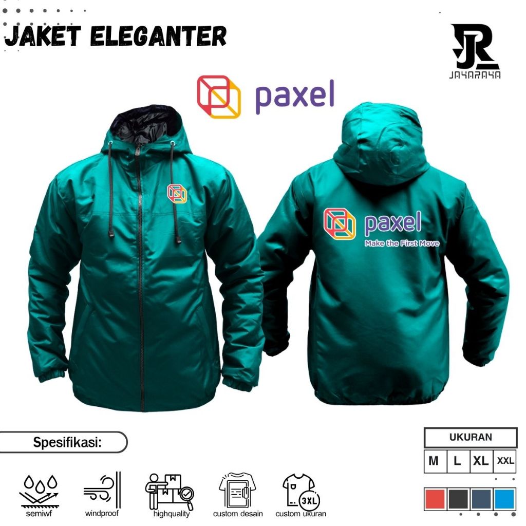 Jaket Custom Paxel Jaket Jasa Pengiriman Logistik Jaket Custom Free Desain
