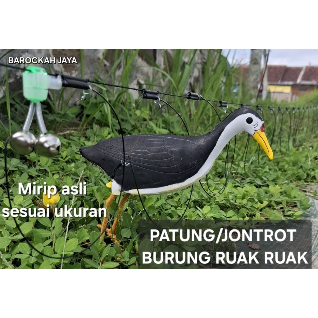 PATUNG DECOY JONTROT BURUNG RUAK RUAK WAKWAK KAREO PADI TRUWOK