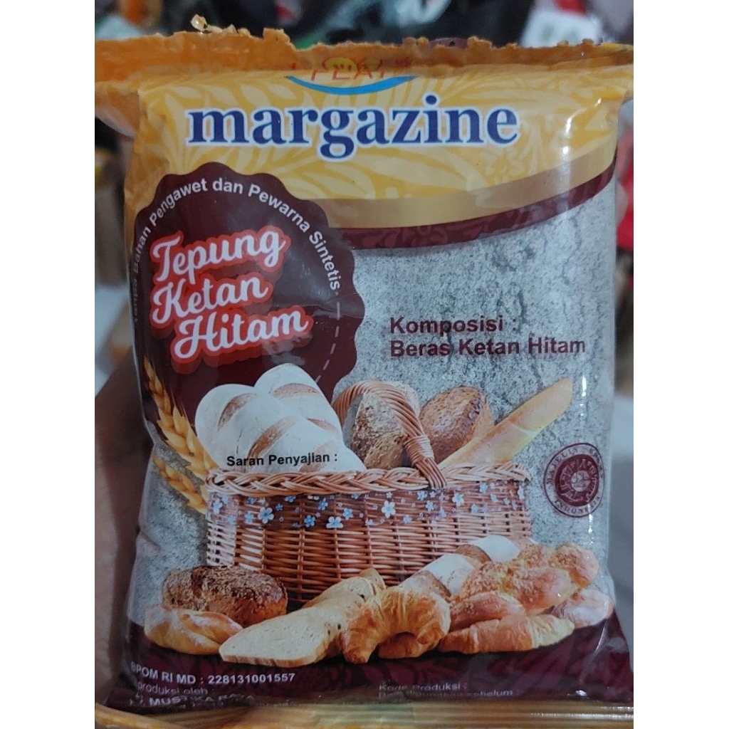 

KZ - margazine tepung ketan hitam 250g bahan kue bolu lumer viral