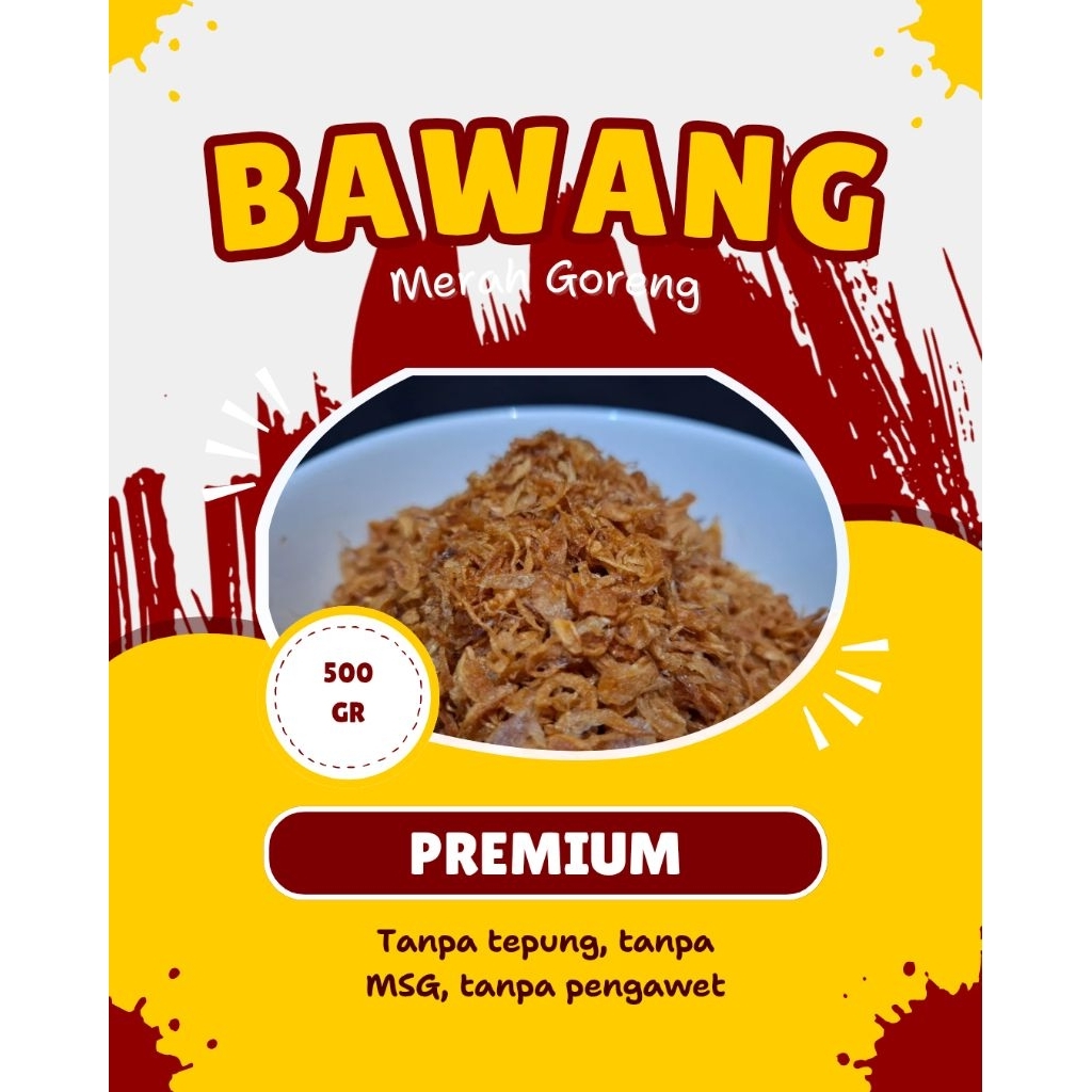 

Bawang Goreng 500 Gram tanpa tepung