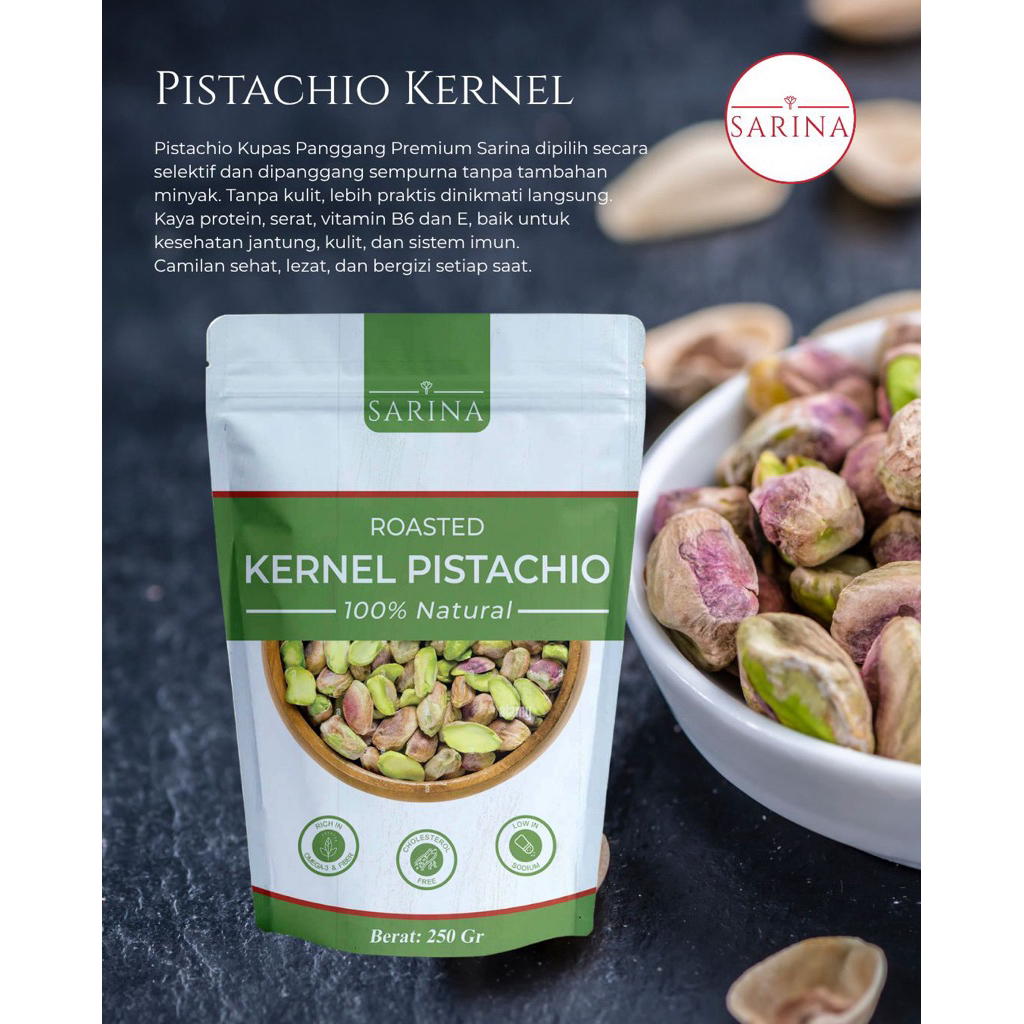 

QH Kacang Pistachio Kupas Panggang Premium 250/500gr