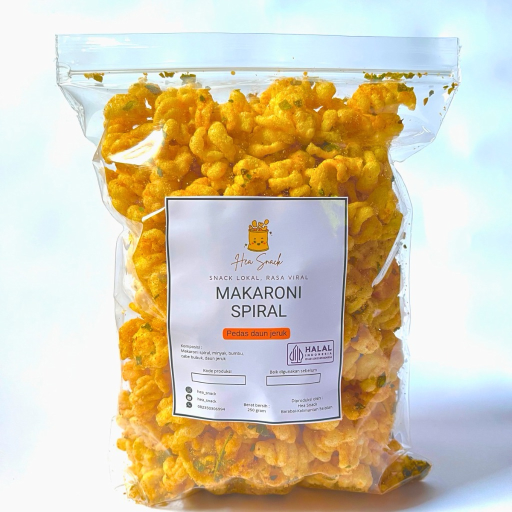 

MAKARONI SPIRAL PEDAS DAN ORI DAUN JERUK ENAK RENYAH BERAT BERSIH 250 GRAM