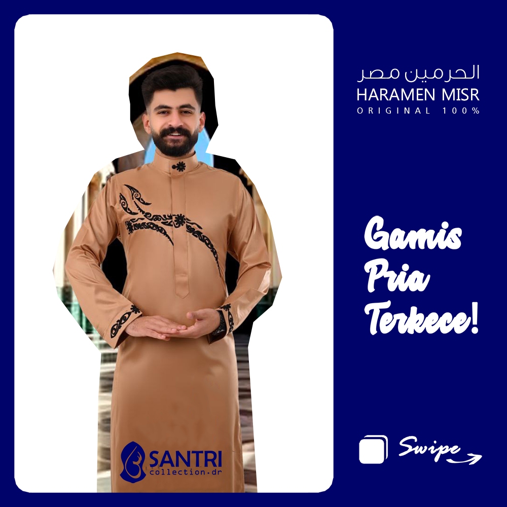 NEW JUBAH AL-HARAMAIN MESIR || JUBAH PRIA BORDIR