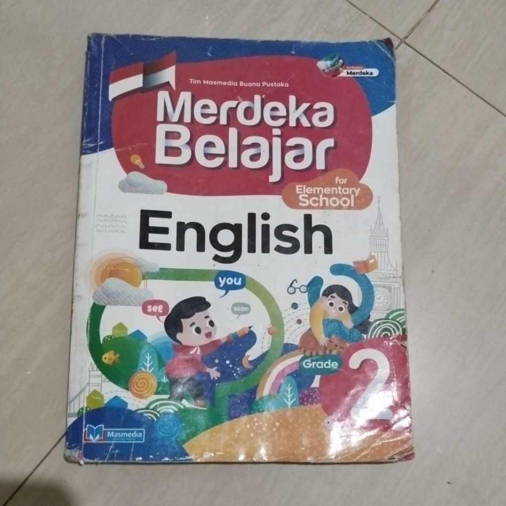 BUKU ORI BUKU ENGLISH KELAS 2 SD PENERBIT MASMEDIA KURIKULUM MERDEKA