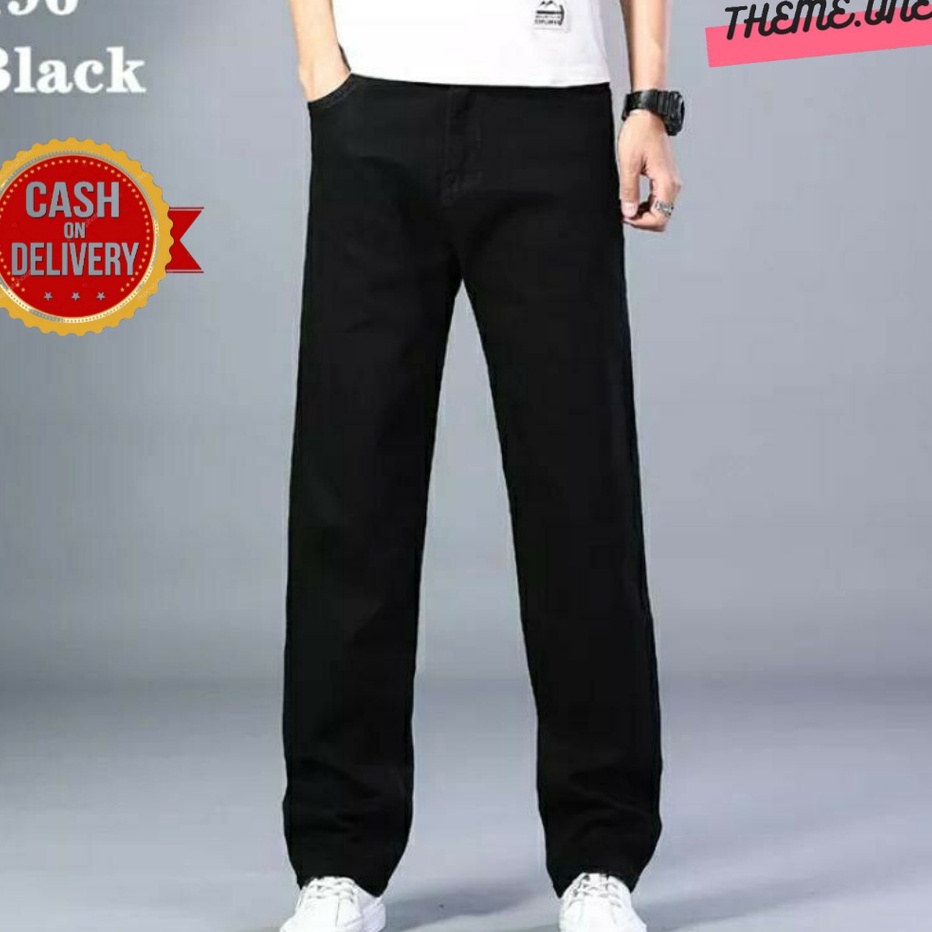 Celana Jins Pria Model Panjang Standart Ukuran 2838 BiruMuda Biru Garment Hitam  Celana Jeans Pria J