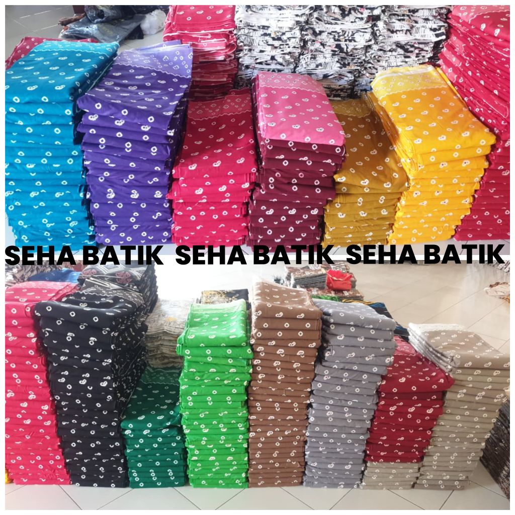 BAHAN KAIN / BATIK JUMPUTAN / KAIN KATUN / BATIK PRINTING / KAIN BATIK SIRAMAN