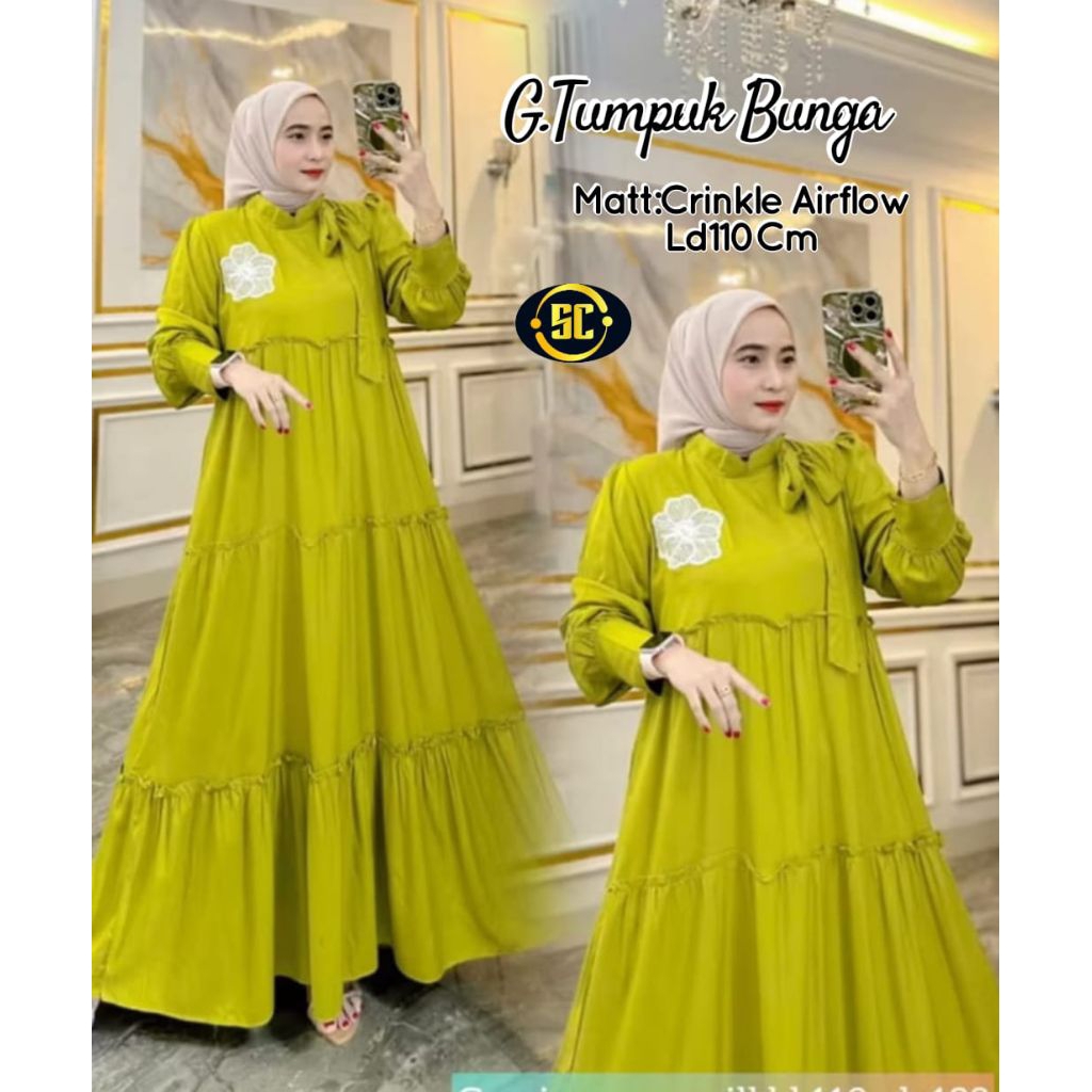 GAMIS WANITA AMORA KUPU ABAYA ZENIA TUMPUK  RAINBOW MODEL TERBARU SUPER MEWAH/GAMIS WANITA IMPORT PR