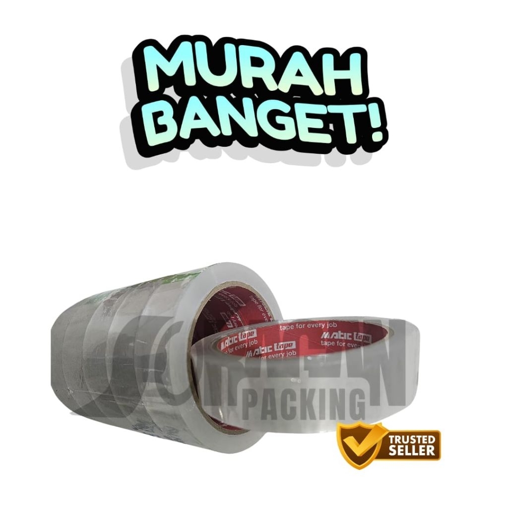 

LAKBAN ISOLASI 24MM X 72Y | SATUAN DAN PROMO | TERMURAH KUALITAS SUPER