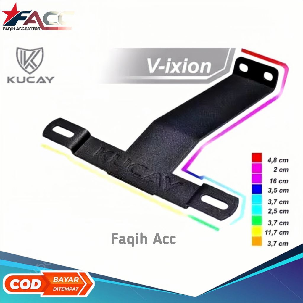 Breket plat nomor vixion kucay bracket plat nomor vixion kucay dudukan plat nomor vixion kucay