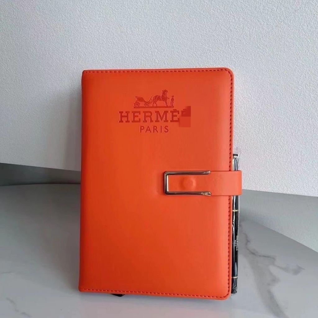 

H3rm3s NoteBook With Bolpoin Pen Buku Tulis Daily Journal Meeting Notes Book