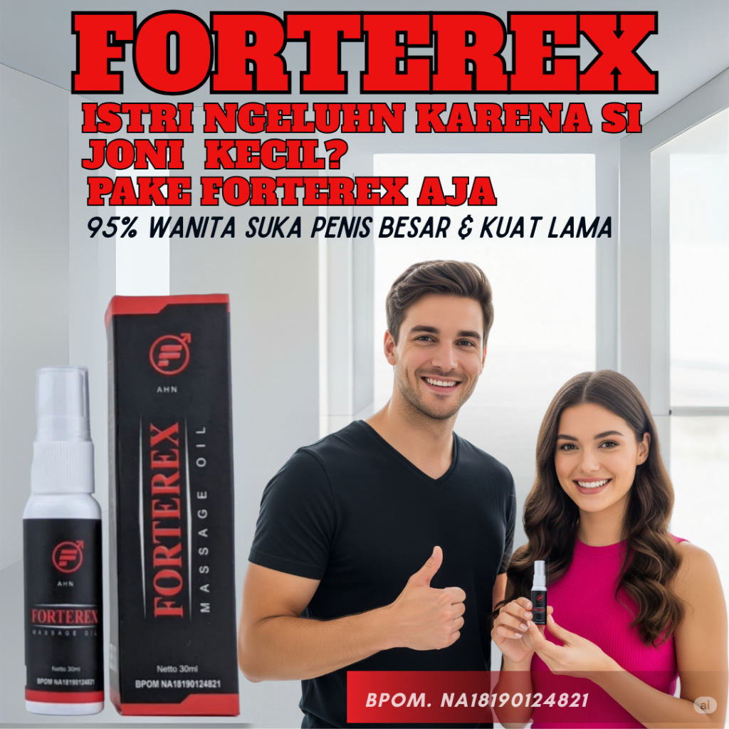 FORTEREX MASSAGE OIL 100% ORIGINAL BPOM penambah UKURAN MISTER P