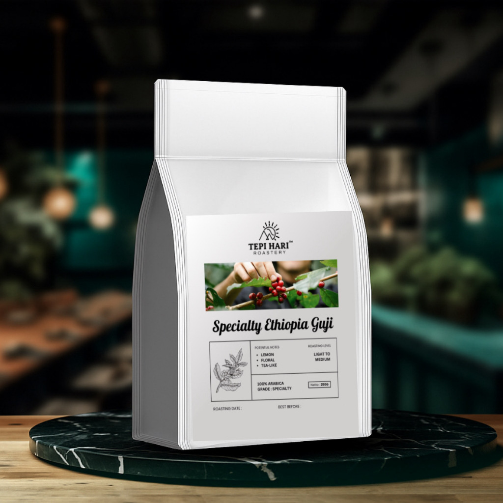 

Kopi Full Arabika Ethiopia Guji (Biji/Bubuk) Specialty Grade 250g