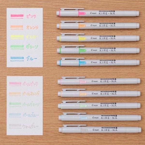 

Pilot Kire-Na Highlighter Dual Sided with Clear Guide Kirena Penanda Halaman Dua Sisi Pale SKIW-1