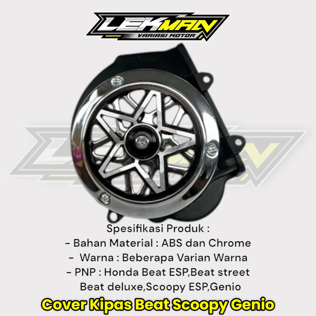 TERLARIS Tutup Kipas Beat Street Cover Kipas Beat Street Beat FI Scoopy ESP Genio 2015 - 2019 Set
