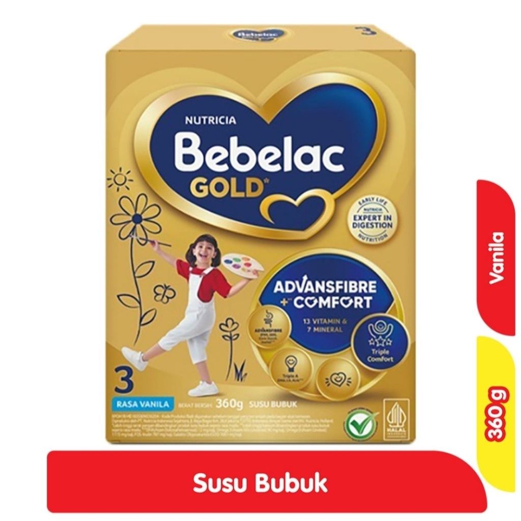 

Bebelac •| Bebelac gold 360gr •| Nutrisi untuk kecerdasan anak usia 1-3 tahun
