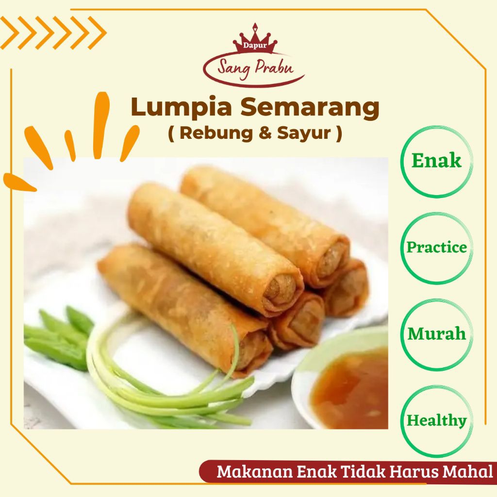 

( KHUSUS SAMEDAY / INSTAN) Lumpia Semarang Frozen Lumpia Siap Saji