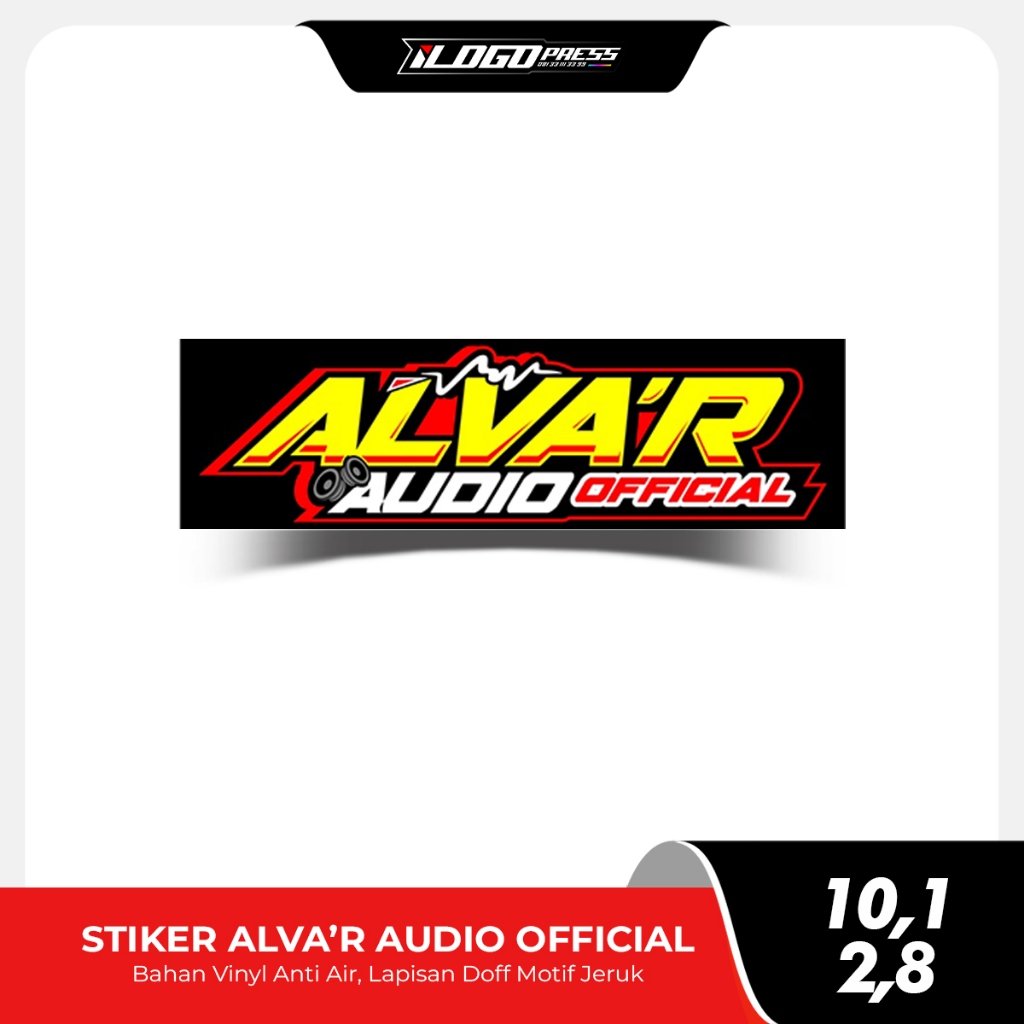

Stiker Sound System ALVA'R Audio Official Vinyl Anti Air (Bijian)