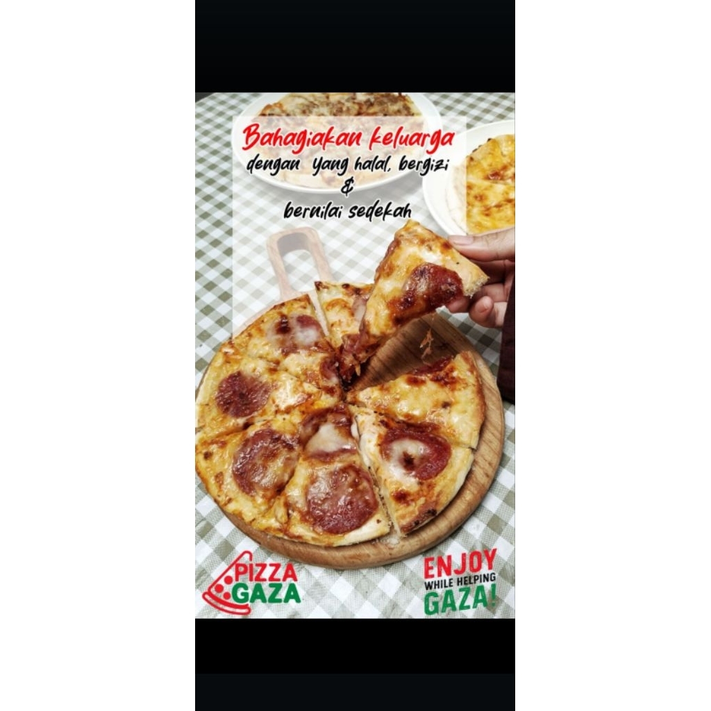 

Pizza gaza large diameter +-28cm mateng