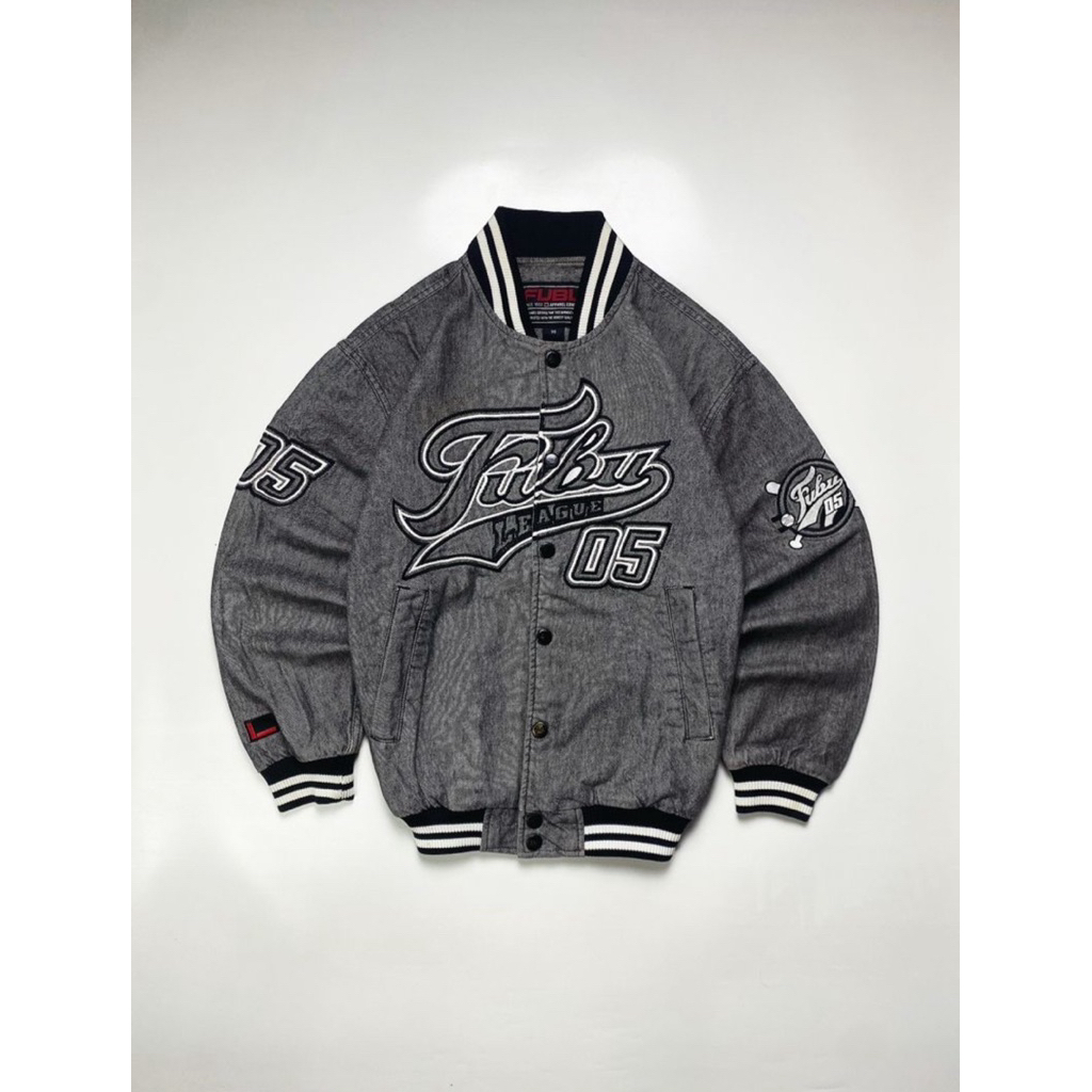 Fubu League Denim Varsity Jacket