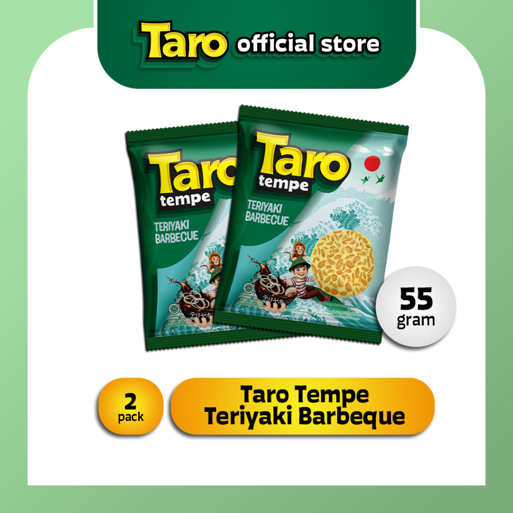 

TARO Tempe Teriyaki Bbq 50g 2 pcs Snack Ringan
