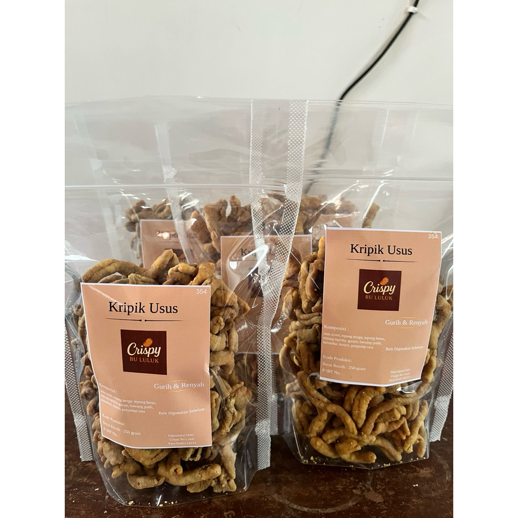 

Keripik Usus Crispy Gurih | Camilan Renyah Tahan Lama Kemasan 250gr