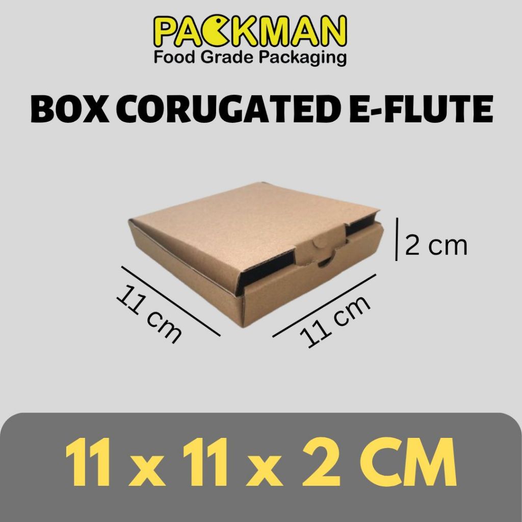 

KARDUS 11x11x2 cm / BOX KARTON CORUGATED DIECUT E-FLUTE / AKSESORIS PACKING ONLINE