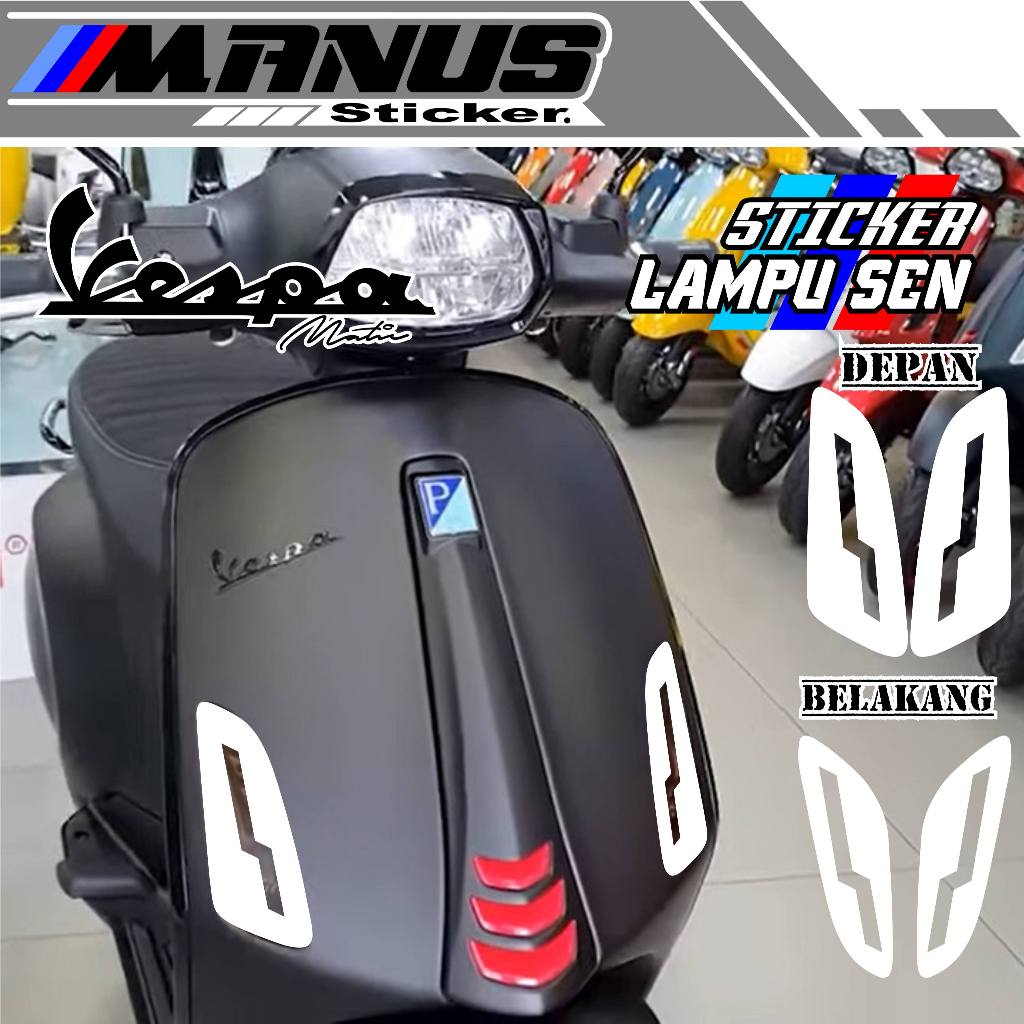 VARIASI LAMPU SEIN VESPA SPRINT/STICKER LAMPU SEIN VESPA PRIMAVERA/CUTTING STIKER LAMPU SEIN/VARIASI