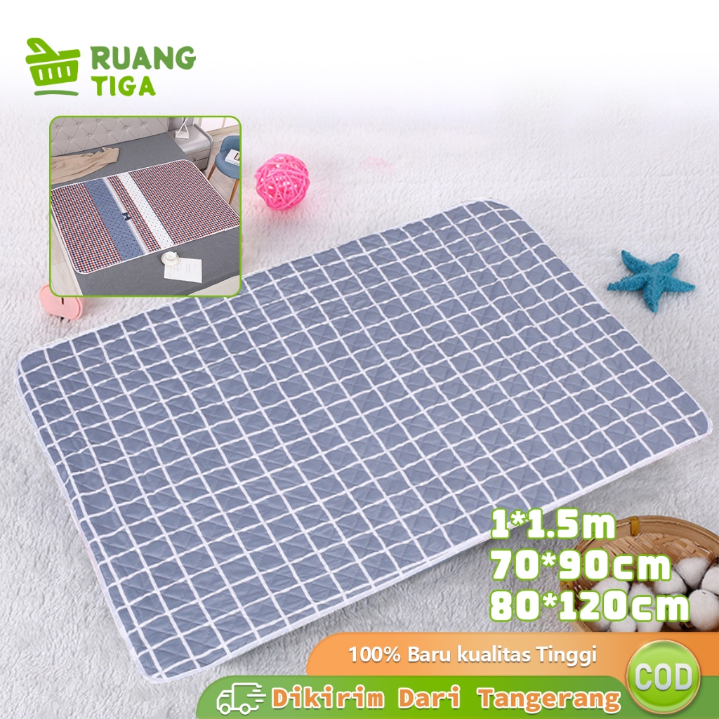 Alas Ompol Bayi Matras Waterproof Cotton Reusable Dapat Dicuci Alas Ompol Dewasa Perlak Anti Ompol