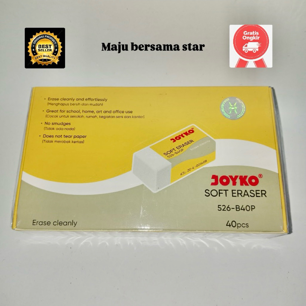 

Penghapus Kecil Joyko 1 pak isi 40