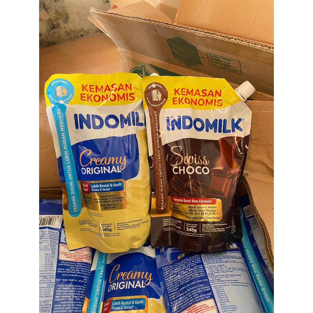 

(2 pcs) Indomilk SKM Pouch 545 gram Murah varian random