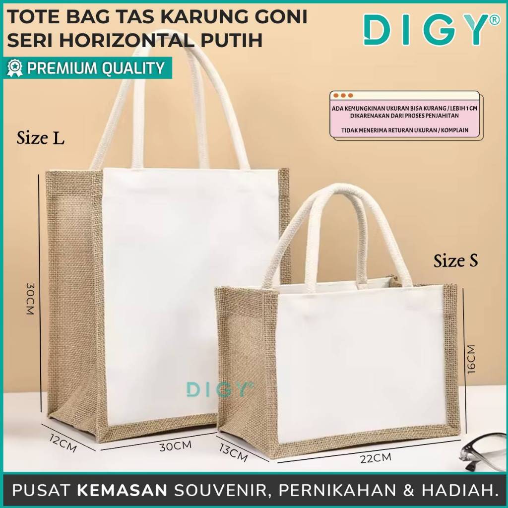 

Tote Bag Tas Karung Goni Serbaguna / Tas Kanvas Hand Bag Muji Premium / Tas Shopping Bag / Wedding / Tas Kerja / Tas Belanja Wanita / Tas Goni