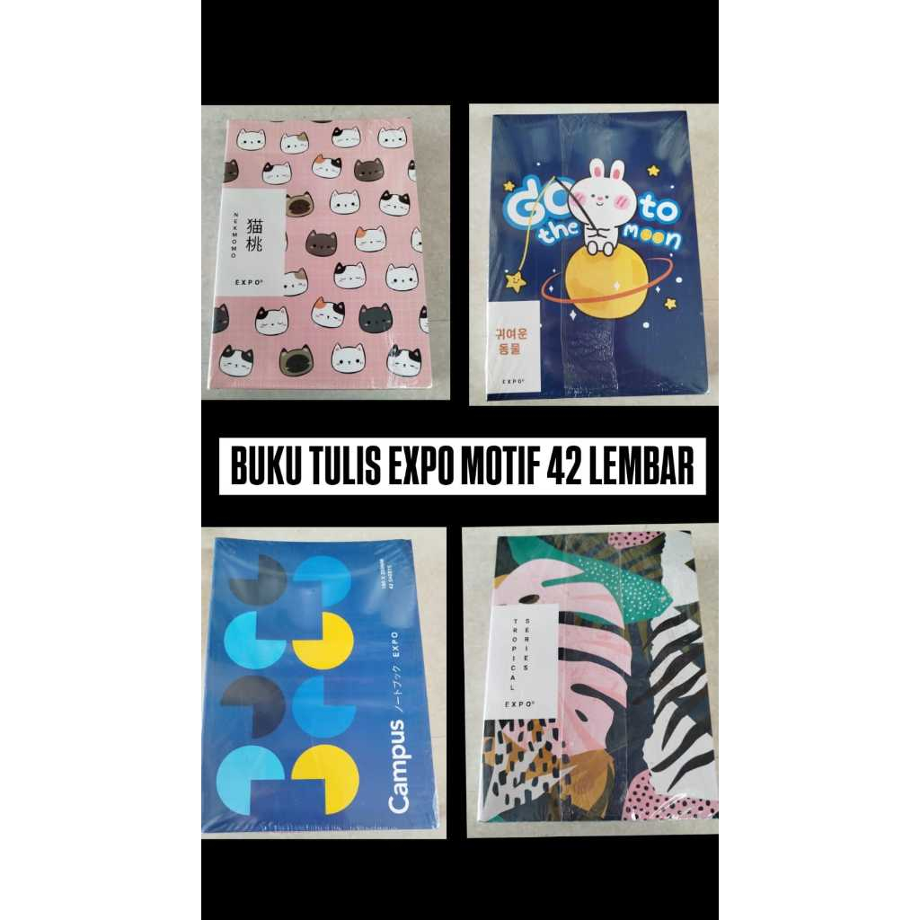 

(1 Pack) Buku tulis panjang (boxy) merek expo 42 lembar
