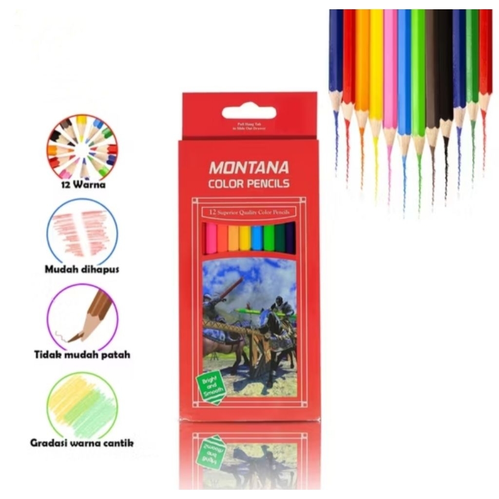 

Pensil Warna PANJANG isi 12 Warna / Pensil Warna Harga Promo