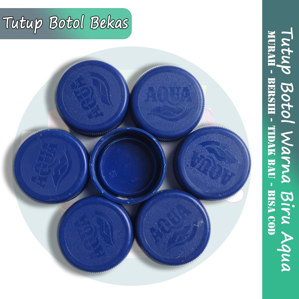 Tutup Botol Aqua Bekas 600ml  Isi 100