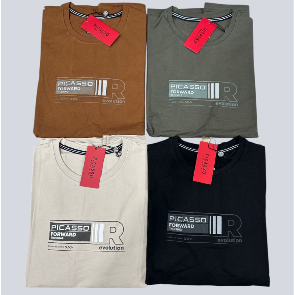 PICASSO KAOS TEBAL - Kaos Oblong T-Shirt Bahan Tebal Picasso Denim SlimFit Edition