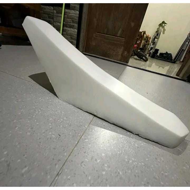 Busa jok motor crf trail custom lurus/busa putih jok CFR 150