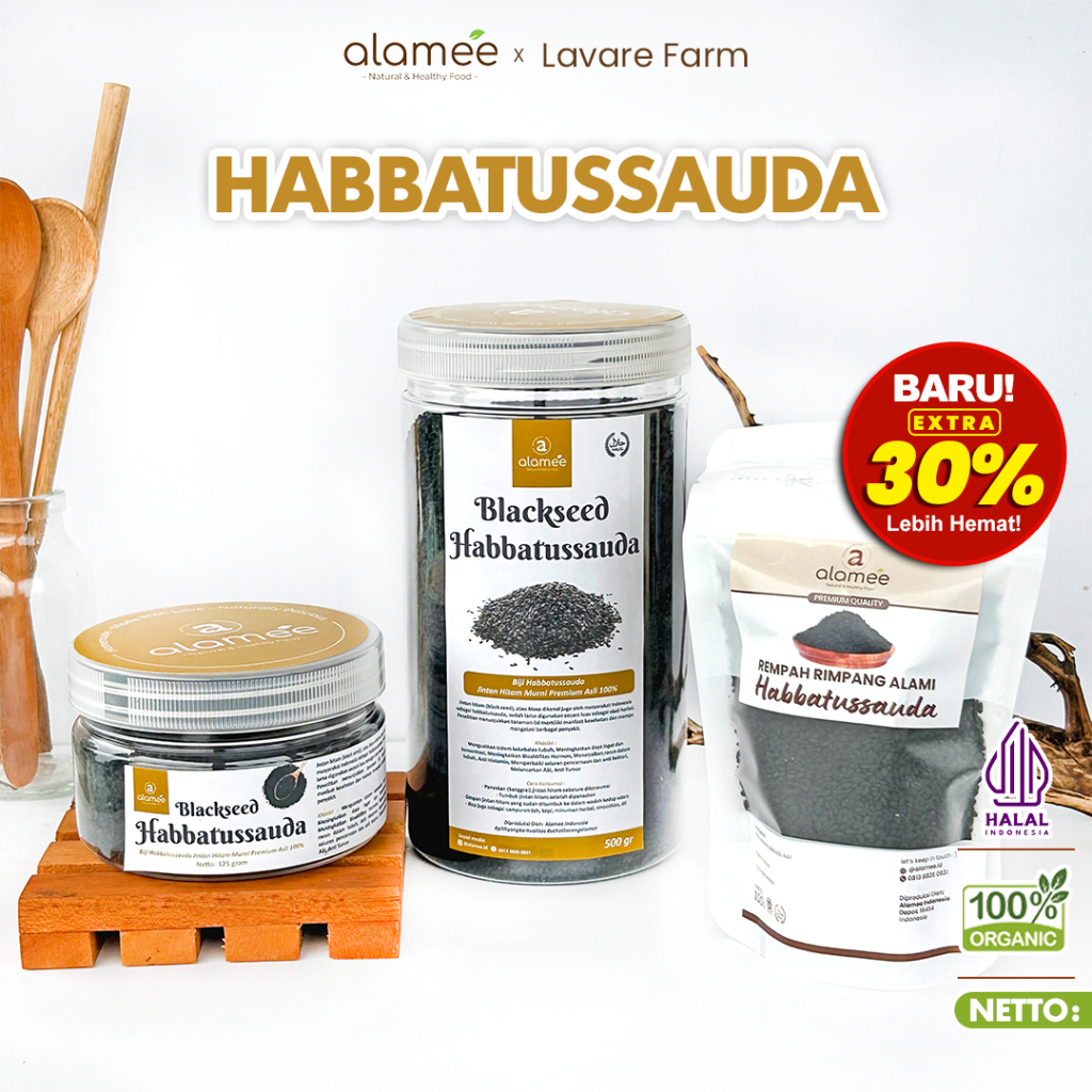 

ALAMEE Jinten Hitam Habbatussauda Biji Jintan Habatusauda Original Asli buma organik
