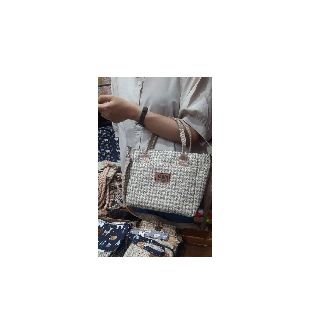 SUPLIER JOGJA / TAS ANDIN BSR  / TAS TENTENG GONI/ SLINGBAG GONI KEMBUNG OLEH OLEH JOGJA