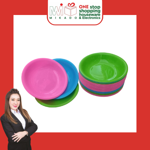 Piring makan SOLID 9 MYPLAST isi 6