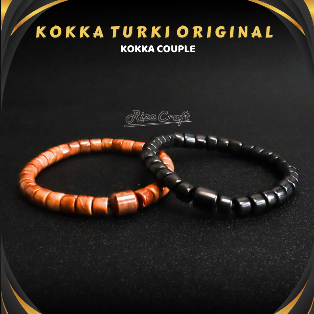 Gelang Tasbih Couple Pria Wanita Kayu Koka Kokka Kokah Kokkah Kaukah ASLI ORIGINAL Turki Arab 33