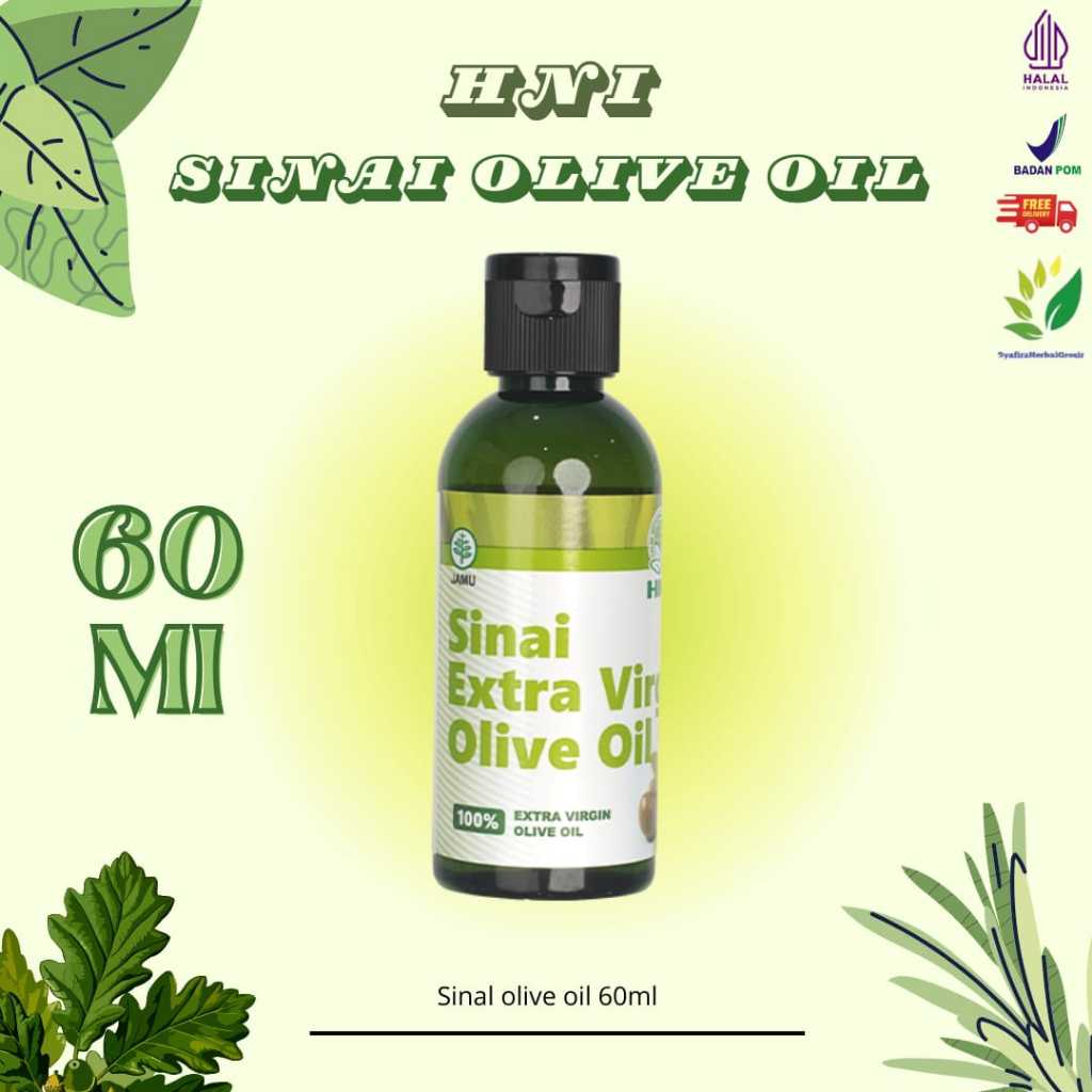 

Sinai Olive Oil HNI 60 ml Extra VirginOlive Oil ORIGINAL | aman dikonsumsi