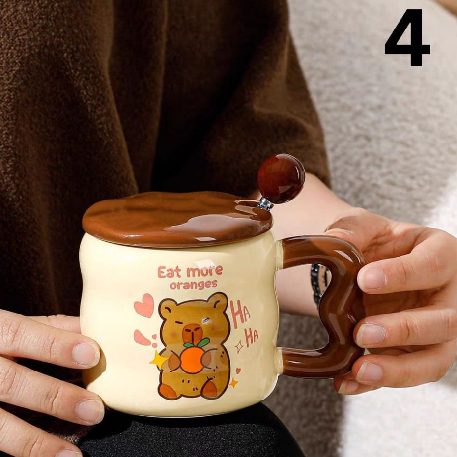 Mug Capybara Keramik | Gelas Keramik Capybara Cute