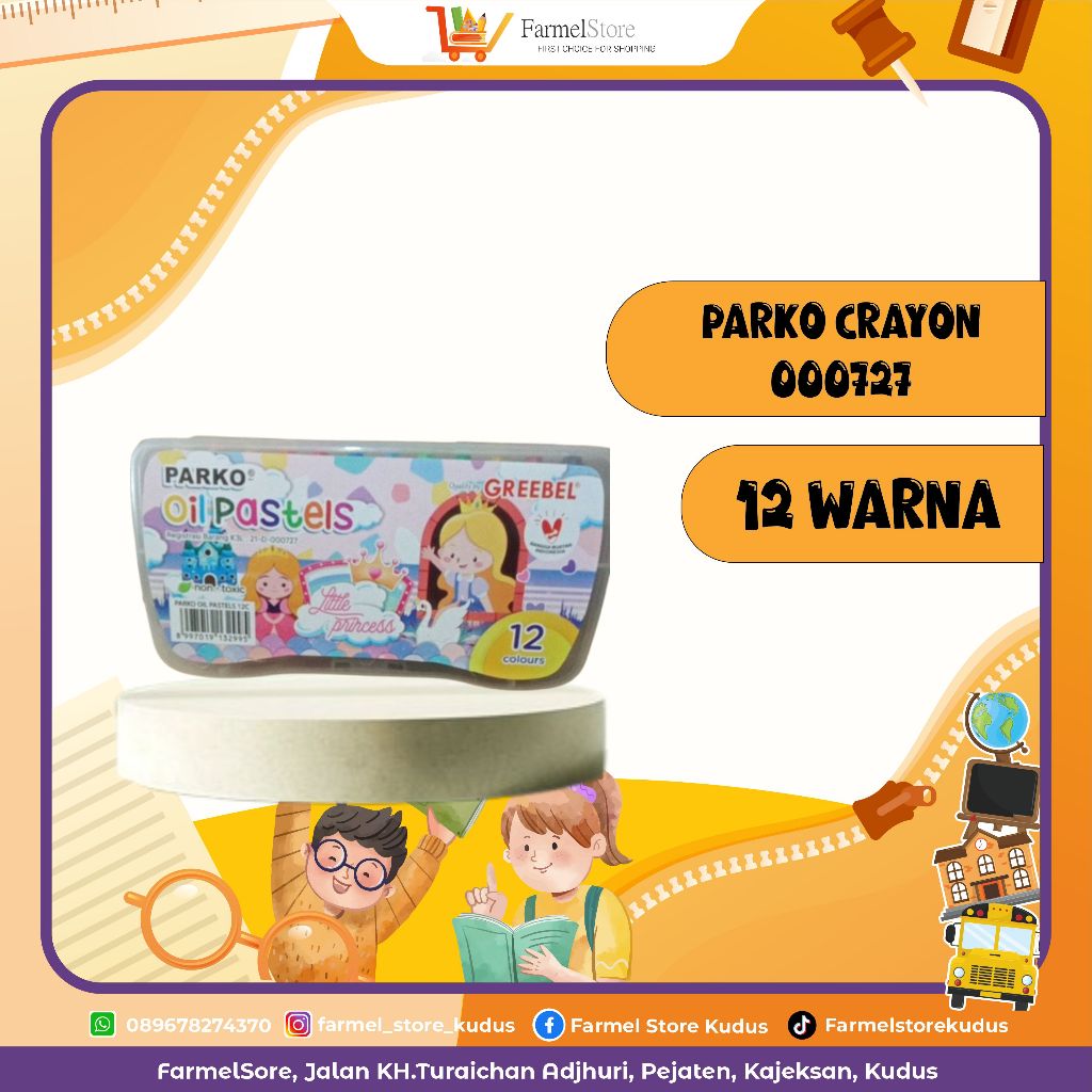 

Parko Crayon Oil Pastel by Greebel (Isi 12Warna)